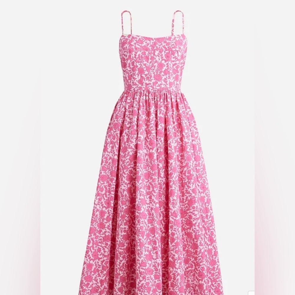 J. Crew Floral Poplin dress